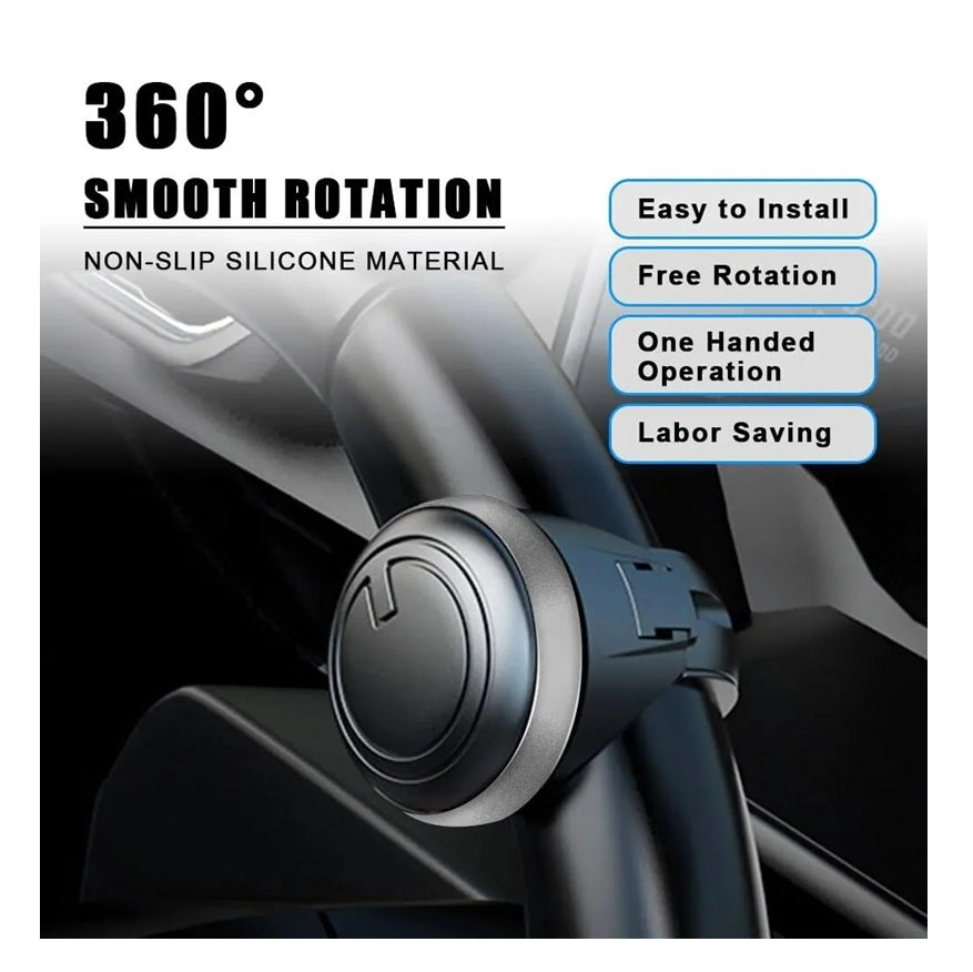 Universal Car Steering Knob, Car Steering Wheel Knob, Steering Wheel Spinner Knob, 360° Rotation Booster (3R Original)