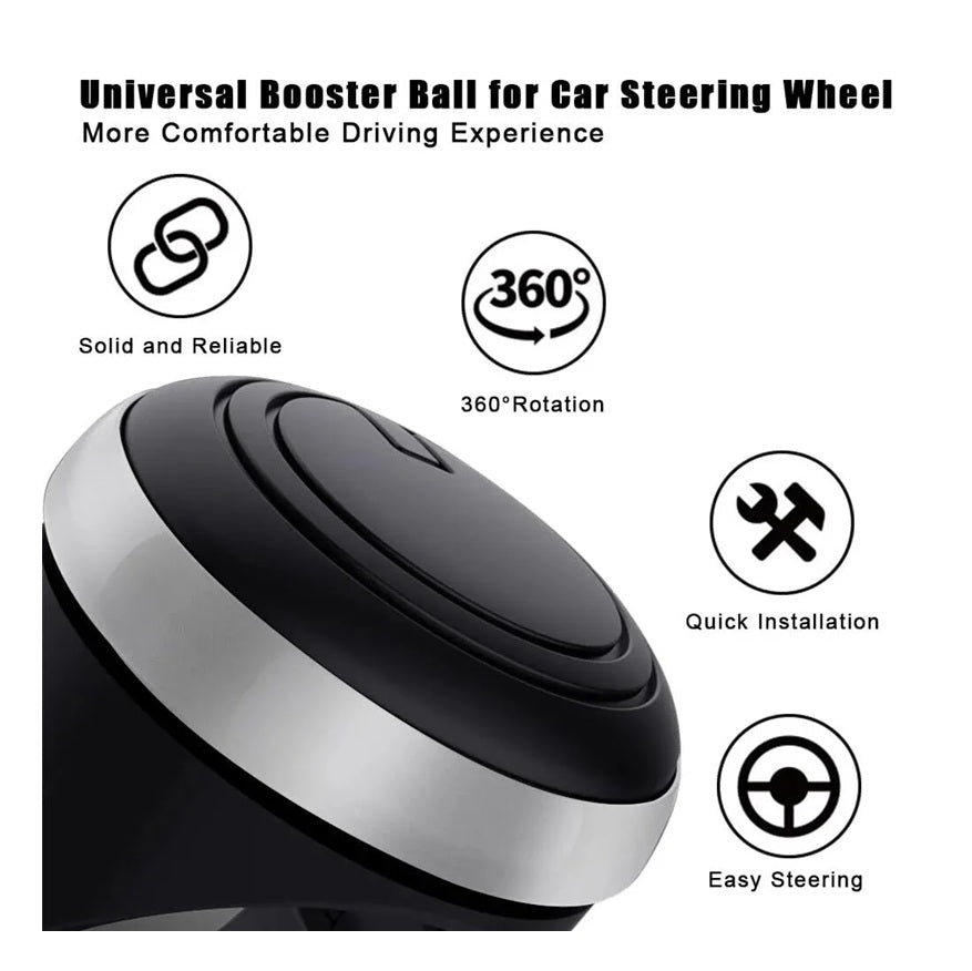 Universal Car Steering Knob, Car Steering Wheel Knob, Steering Wheel Spinner Knob, 360° Rotation Booster (3R Original)