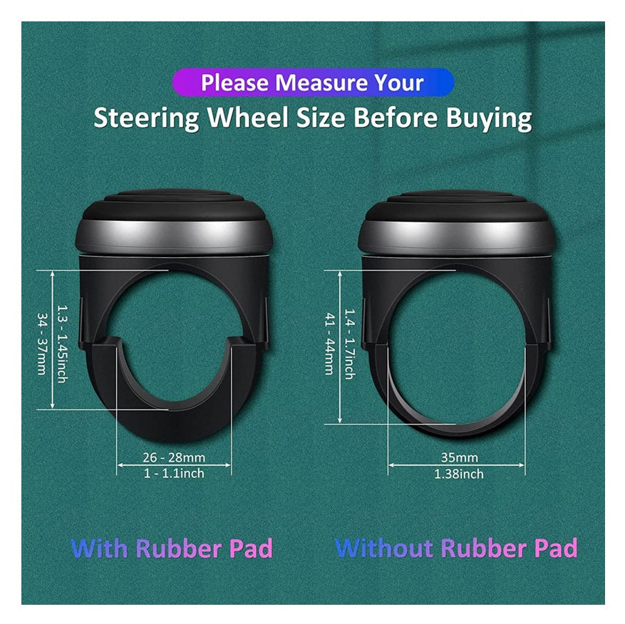 Universal Car Steering Knob, Car Steering Wheel Knob, Steering Wheel Spinner Knob, 360° Rotation Booster (3R Original)