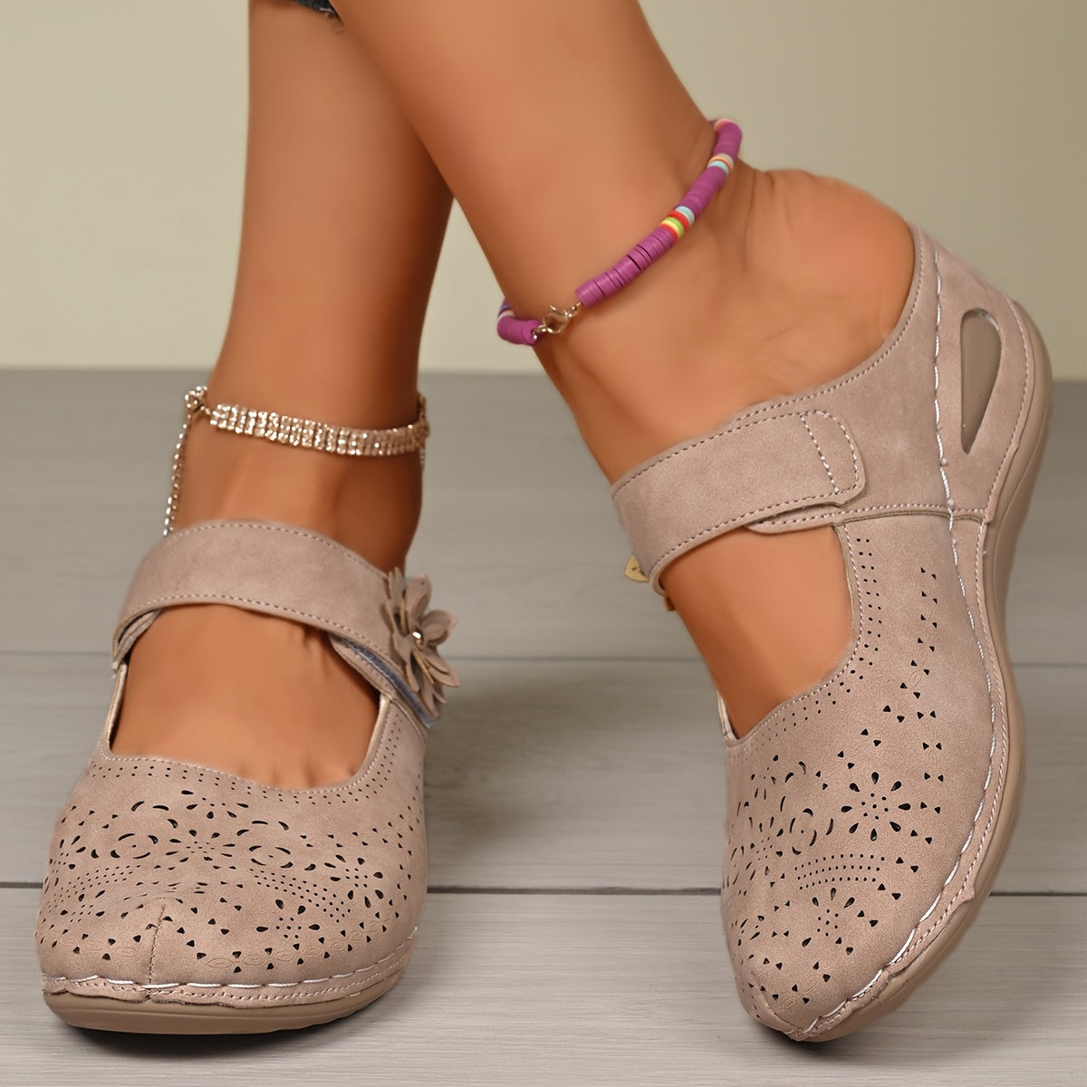 Orthopedic Wide-Toe Wedge Sandals