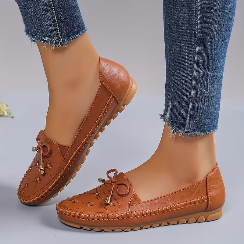 Women’s Supportive Orthopedic Flats – Lightweight Anti-Slip Shoes for Foot Comfort