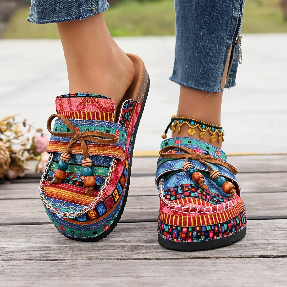 Wide Toe Orthopedic Comfort Mules