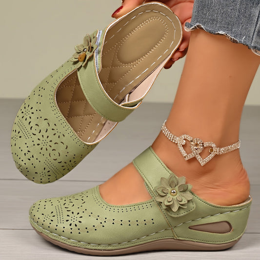 Orthopedic Wide-Toe Wedge Sandals