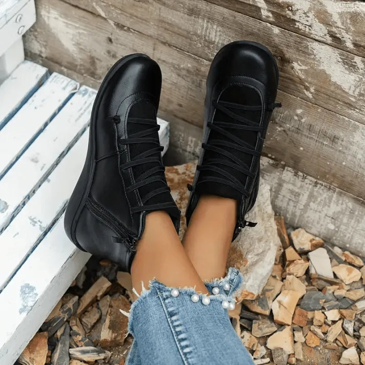 Women's Comfortable Handmade Leather Foot Support Boots