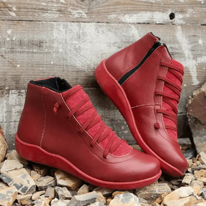Women's Comfortable Handmade Leather Foot Support Boots