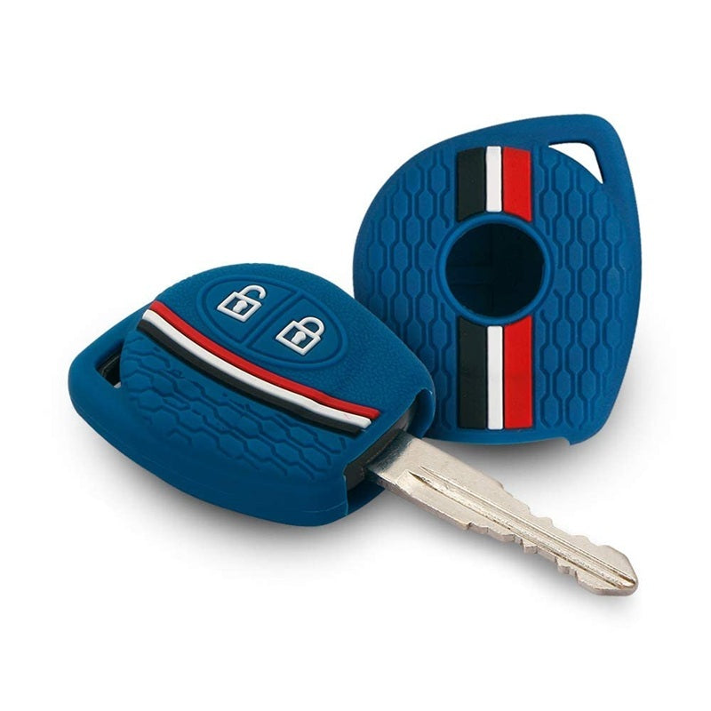 (2 Button Remote Key) Striped Silicone Key Cover for Jimny Fronx Swift XL6 Wagonr Ignis Ciaz Baleno Scross Grand Vitara Brezza Ertiga Celerio Dzire Alto