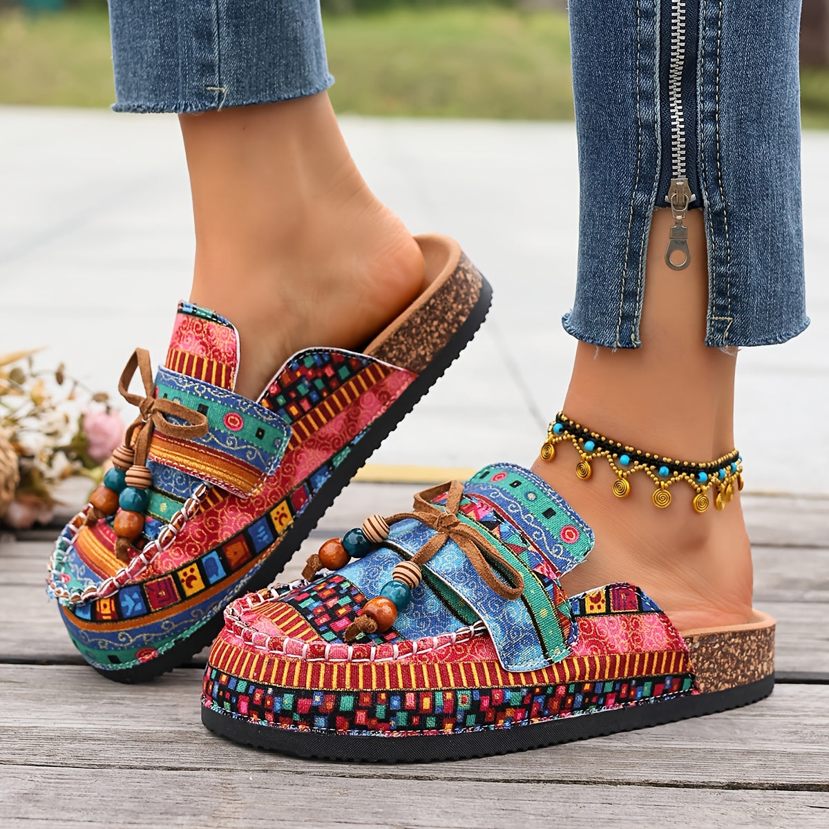 Wide Toe Orthopedic Comfort Mules