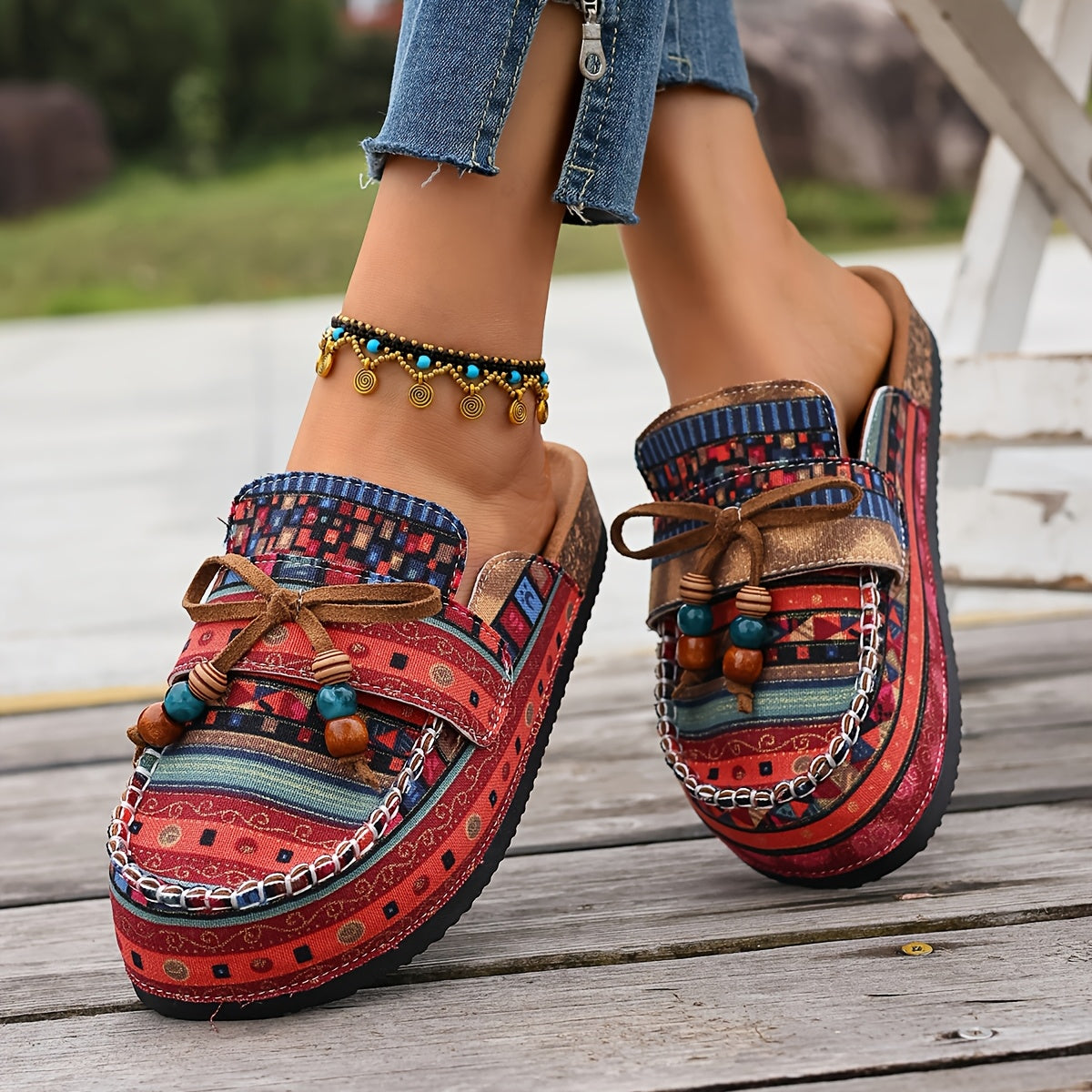 Wide Toe Orthopedic Comfort Mules