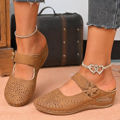 Orthopedic Wide-Toe Wedge Sandals