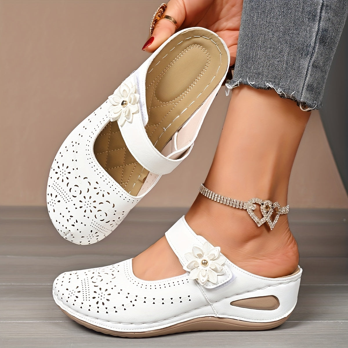 Orthopedic Wide-Toe Wedge Sandals