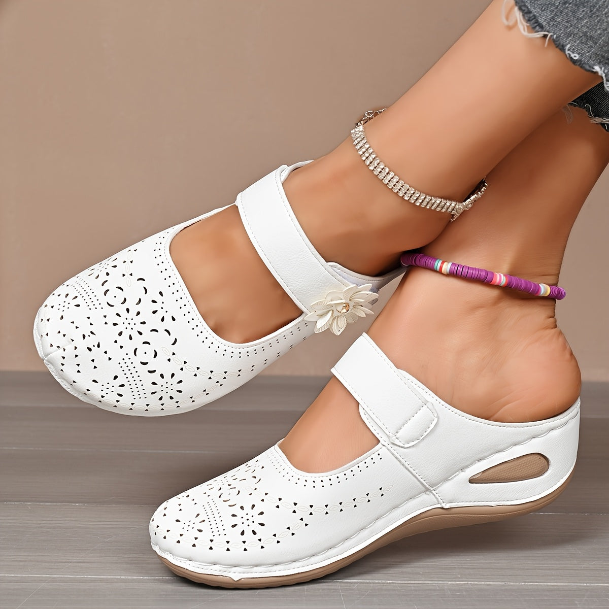 Orthopedic Wide-Toe Wedge Sandals