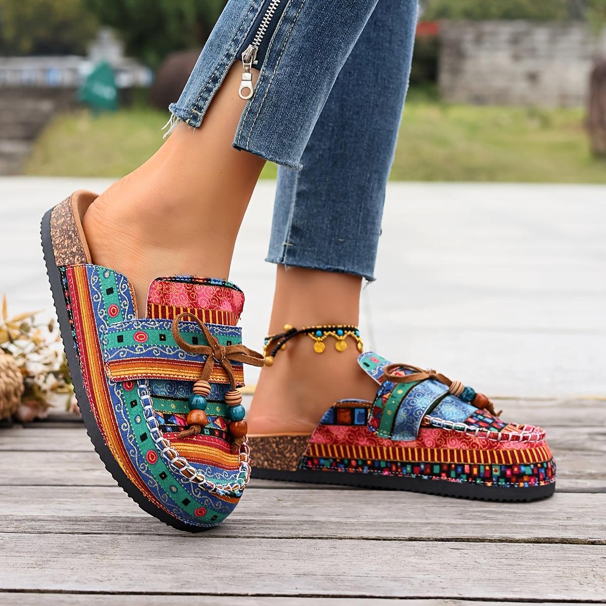 Wide Toe Orthopedic Comfort Mules