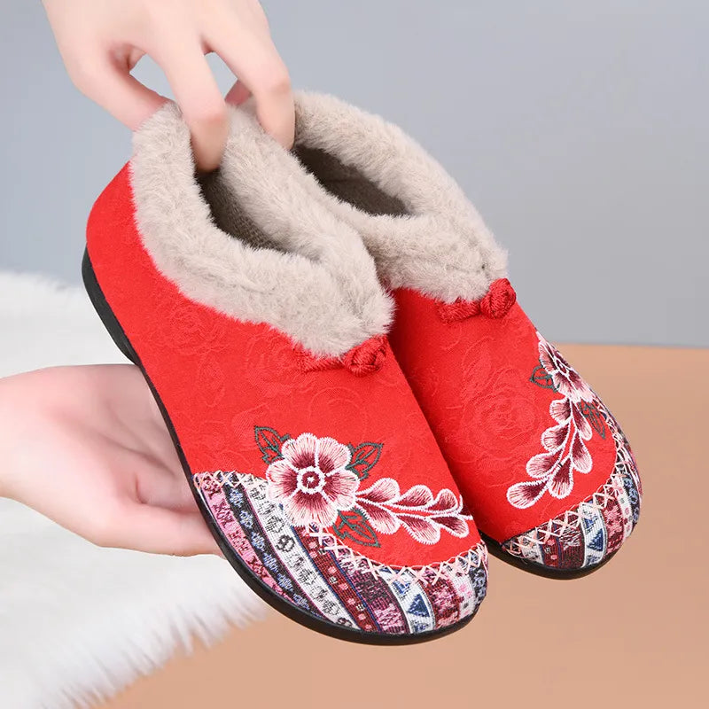 Women's soft-soled non-slip warm cotton boots