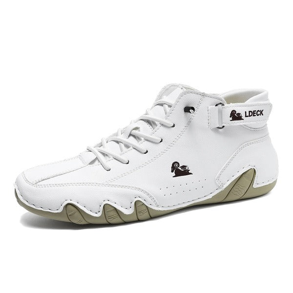 Hand-Sewn Soft Leather Casual Shoes