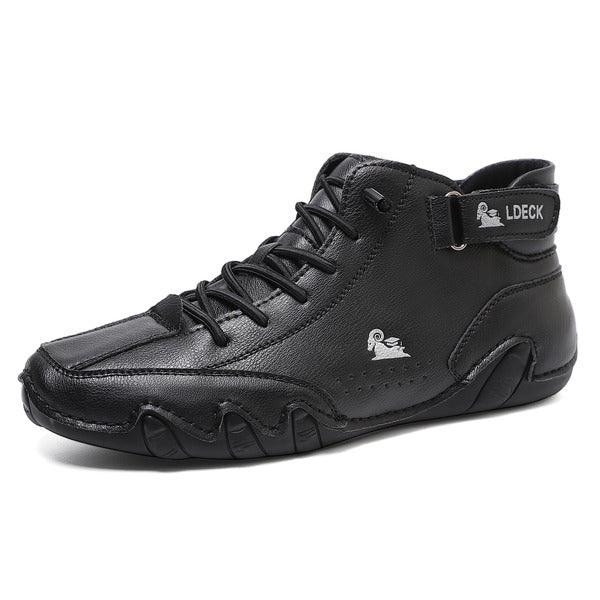 Hand-Sewn Soft Leather Casual Shoes