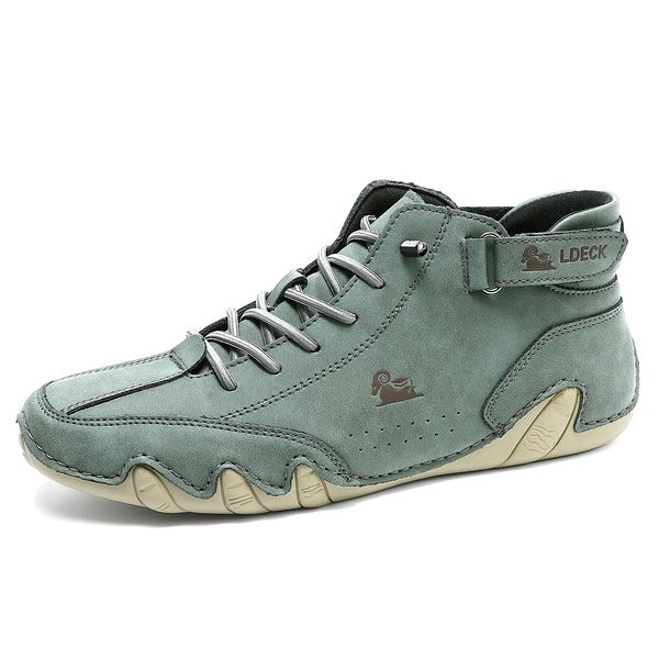 Hand-Sewn Soft Leather Casual Shoes