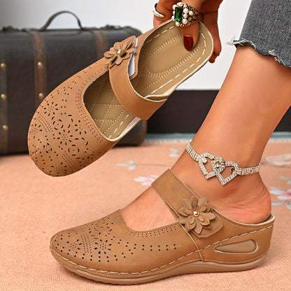 Orthopedic Wide-Toe Wedge Sandals