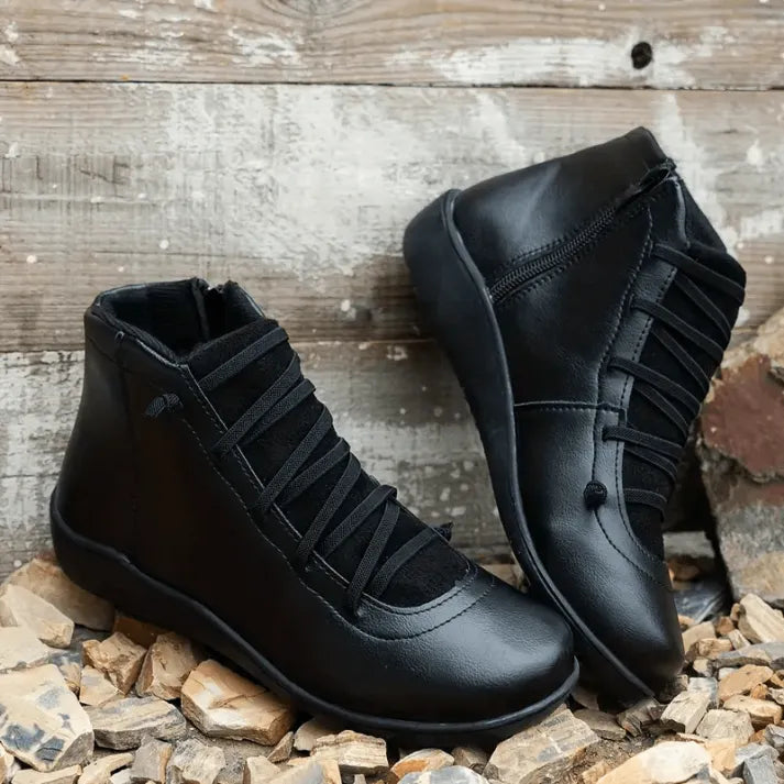 Women's Comfortable Handmade Leather Foot Support Boots