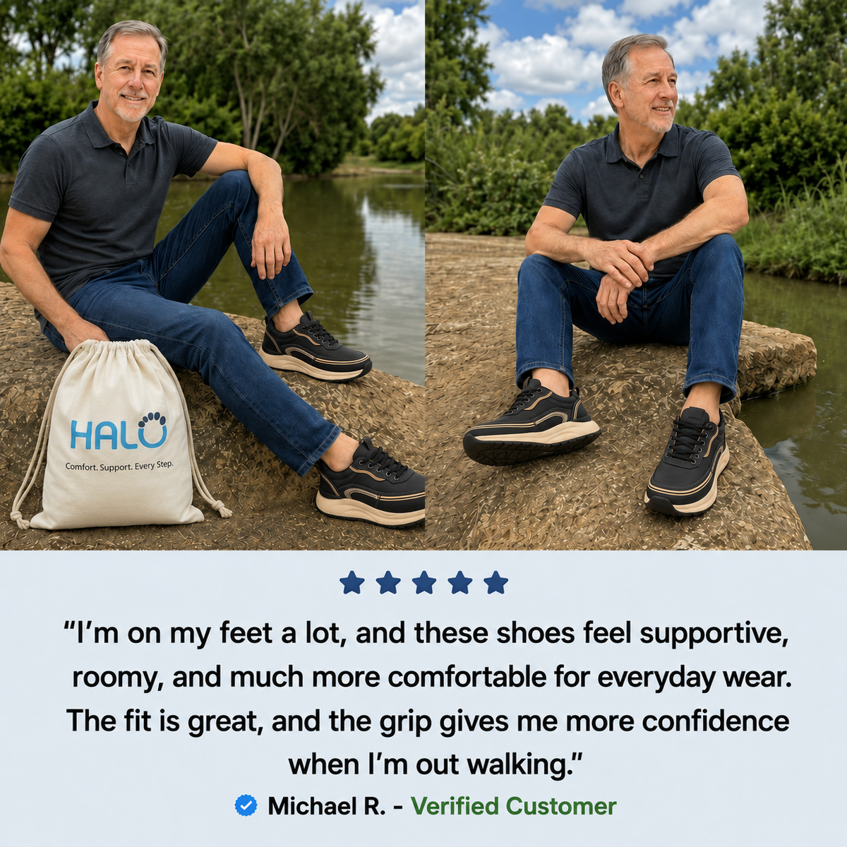 Men’s Orthopedic Comfort Shoes – All-Day Pain Relief & Support