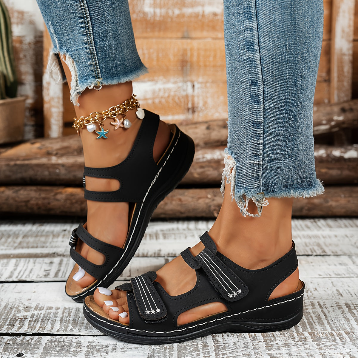 🔥Summer Sale  50% OFF🔥Women's orthopedic sandals with thick, comfortable, and soft soles.