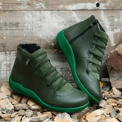 Women's Comfortable Handmade Leather Foot Support Boots